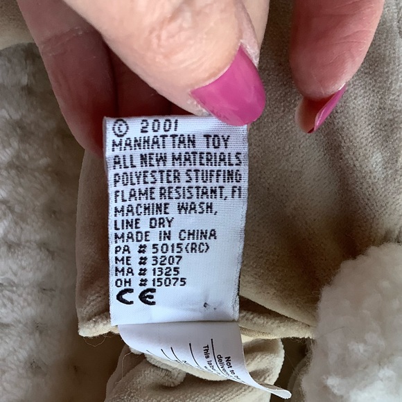 MANHATTAN TOY Plush Bunny Rabbit Hand Puppet Stuffed Animal Toy - Picture 9 of 11